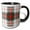 Black/White, variant on 3drose, Image of Stewart Clan Kilt Scottish Tartan Plaid Pattern, 15oz Two-tone Green Mug