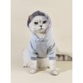 thumbnail image 3 of Sudadera con capucha para perro QWINEE Shark Warm Jacket Grey XXL, 3 of 7