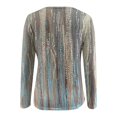 thumbnail image 4 of ICHUANYI Liquidación Moda Mujer Impreso Camiseta Suelta Manga Larga Blusa Cuello Redondo Casual Tops ICHUANYI WER202308173560, 4 of 5