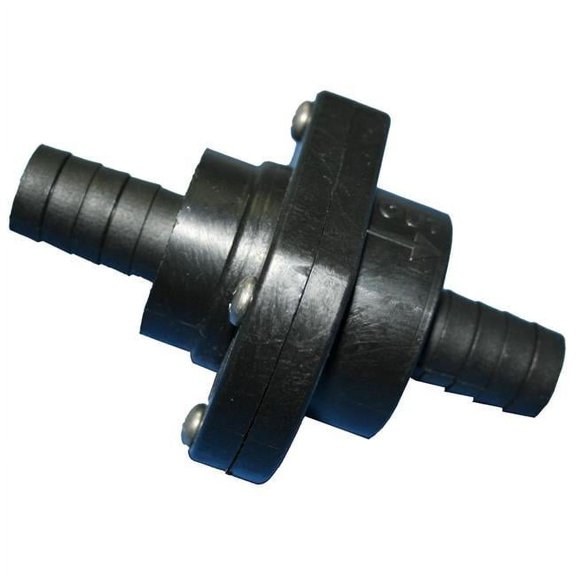 T-H Marine Supplies Double Barb Inline Scupper Check Valve - Black - 0.75 in.