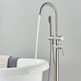 thumbnail image 3 of Zamery Freestanding Bathtub Faucet set Bathroom Tub Filler with Hand Shower Floor Mount Tub Filler w/Hand Shower, 3 of 9