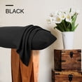thumbnail image 2 of Fundas de Almohada Unique Bargains 1800 Series Negro Estándar 51 cm x 66 cm Funda de Almohada, 2 of 6