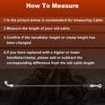 thumbnail image 5 of 50" Motorcycle Brake Clutch Oil Hose Line Kit for 16"-18" Handlebar Hydraulic Front Brake Line for Harley Sportster XL 883 1200 1988-2003 No.4898010/4525098B, 5 of 7