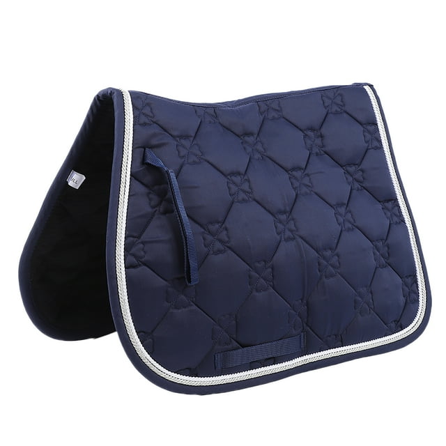 Selle de Cheval Double Corde Douce Respirante, Selle de Cheval, pour Cheval Bleu Marine