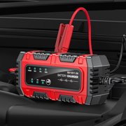 Battery Maintainer Charger,1.5A 6V/12V Auto Trickle Battery Charger, Automatic Tender Maintainer for Car Truck Motorcycle Boat Marine