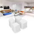 thumbnail image 4 of Furniture Risers, Bed Risers White Trapezoid 6 Inch Raise 4 Pcs  For Home, 4 of 8