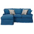 thumbnail image 1 of Canapé-lit Horizon et Chaise Longue - Set de Housses Uniquement - Bleu Indigo, 1 of 1