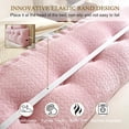 thumbnail image 5 of Wedge Headboard Pillow Queen with 1 Pack Neck Roll Pillow, Triangular Wedge Backrest Pillows Headboard for Bed,Daybed,and Lounging, Large Bed Bolster Pillows,Pink, 5 of 17