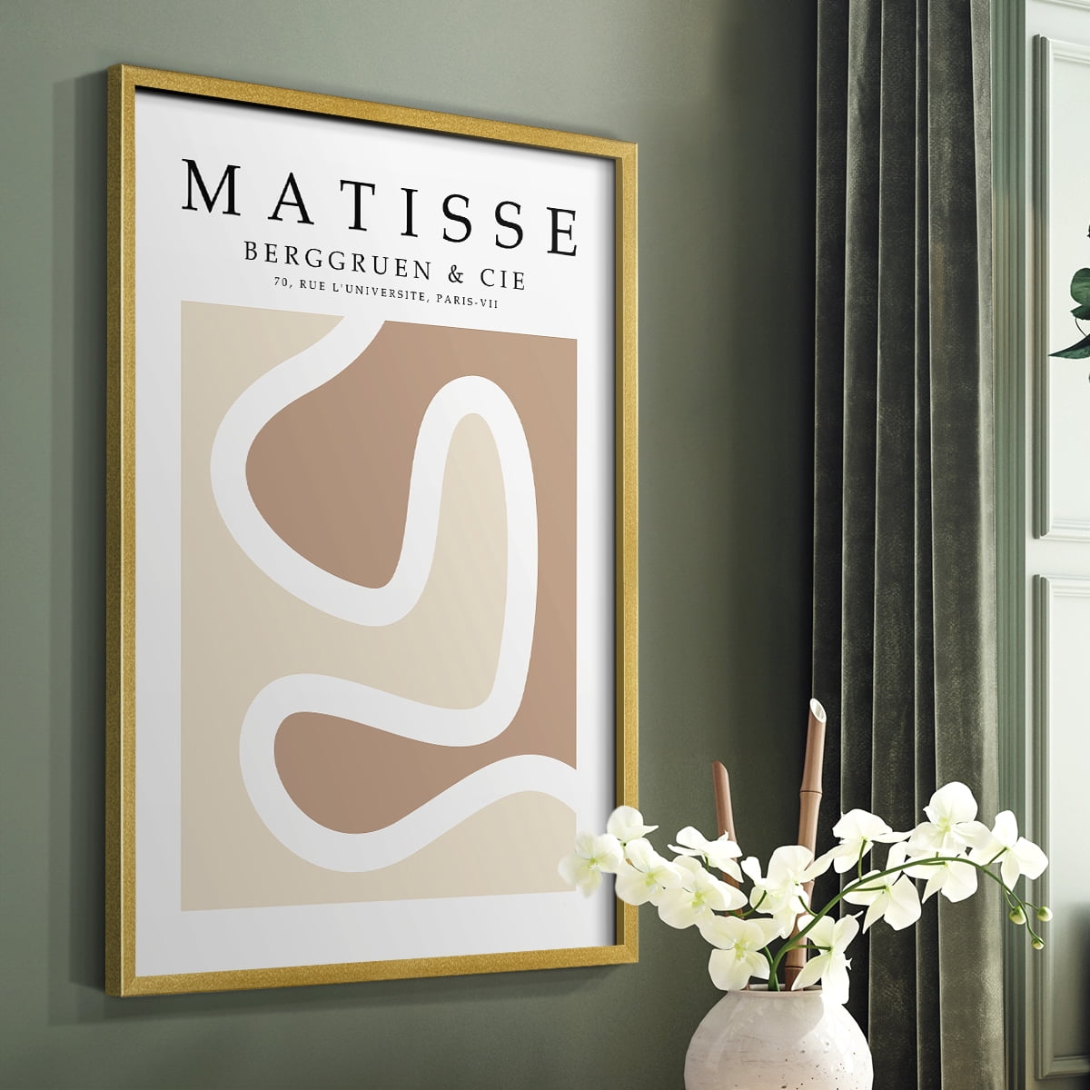 Matisse CVI Framed Print in Gold Solid Wood 11 x 14 Framed Print