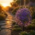 thumbnail image 5 of Ohmyroo Artificial Mum Flower Stake, 17.7 In Plastic Outdoor Floral Decor for Porch and Yard, 5 of 10