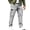 03# Gray, variant on Men's Casual Cargo Pants Elastic Waist Drawstring Flap Pockets Lightweight Sweatpants for Gym Hiking Climbing S-2XL
