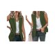 thumbnail image 3 of Chaleco Blazer Sin Mangas para Mujer, Informal, con Abertura Frontal, un Botón, Chaqueta de Verano con Bolsillos. Verde M, 3 of 6
