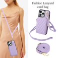 thumbnail image 4 of Funda para iPhone 14 Pro Wefor de 6.1" con cartera RFID, morada, 4 of 8