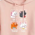 thumbnail image 3 of Disney Classics - Cats & Dogs - Un Deux Trois Cat - Juniors Cropped Pullover Hoodie, 3 of 5