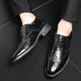 thumbnail image 5 of Men's Dress Shoes Classic Lace-Up Shoes Business Oxford Shoes for Men Wedding Party Fashion Wingtip Shoes, 5 of 7
