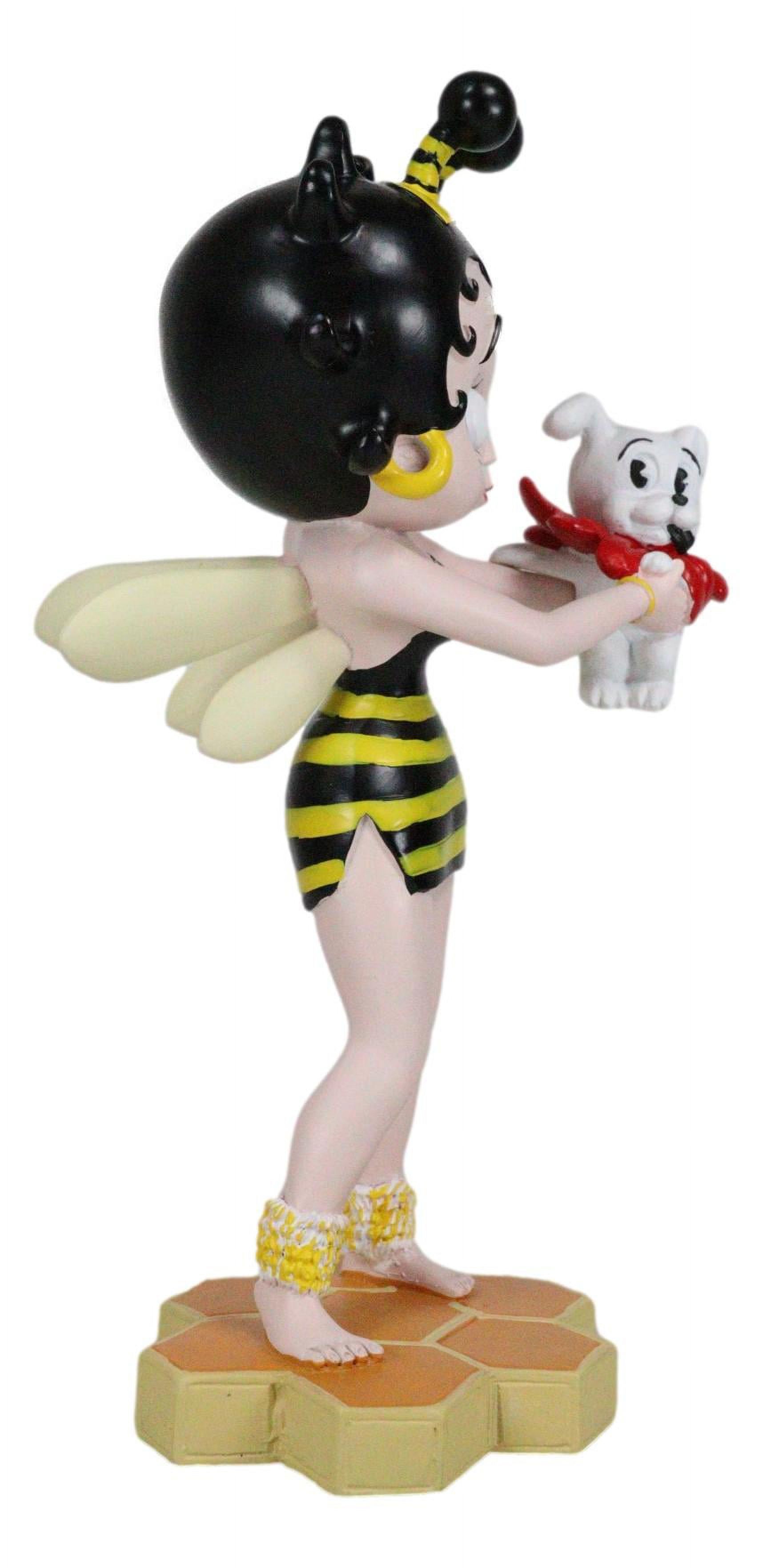 Honey Bee Bumblebee Betty Boop With Pudgy Dog Red Ribbon Novelty