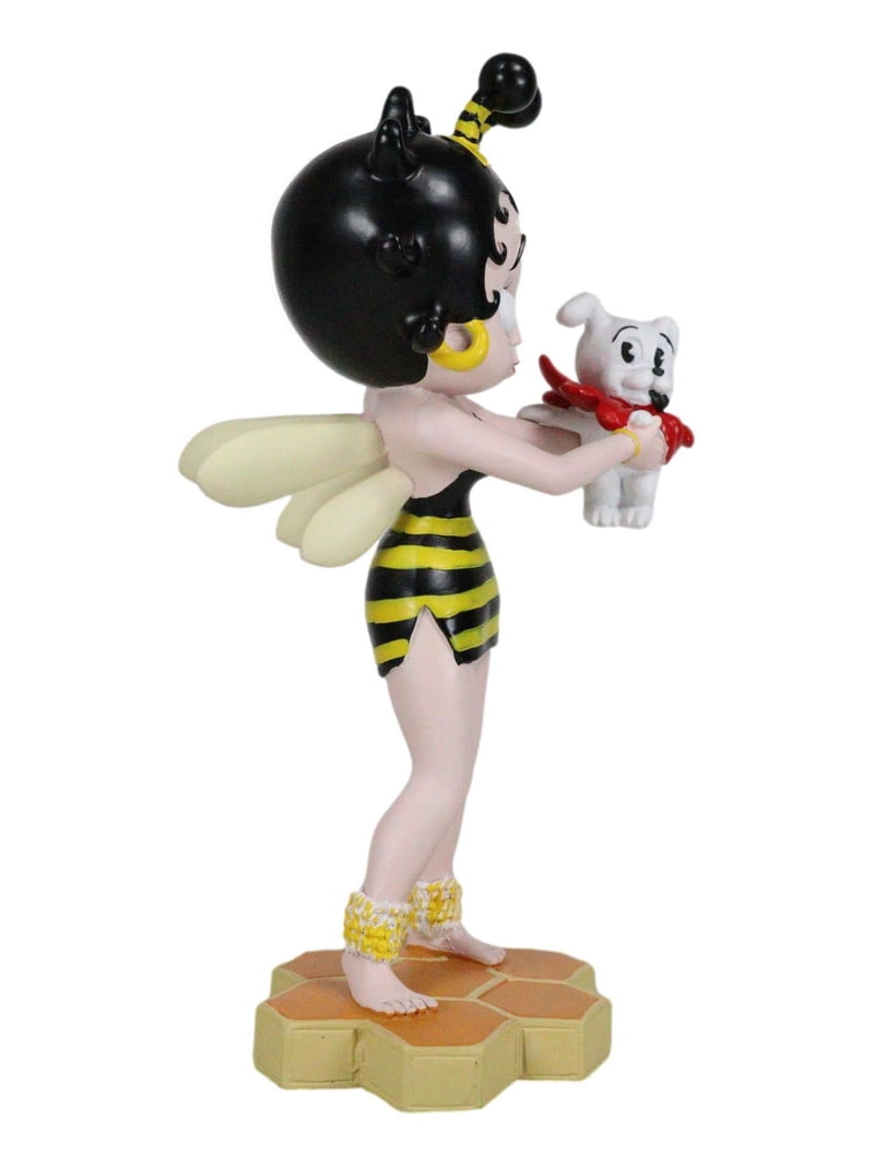 Honey Bee Bumblebee Betty Boop With Pudgy Dog Red Ribbon Novelty