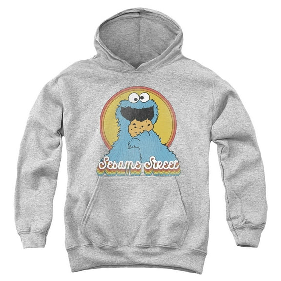 Sesame Street - Cookie Monster Layers - Youth Hooded Sweatshirt - X-Large