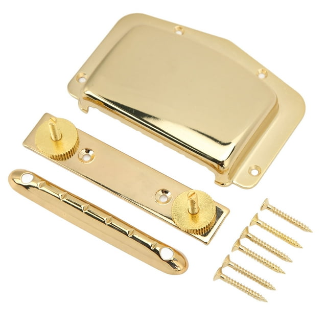 Puente de guitarra puente de guitarra eléctrica fijo de repuesto de pieza trasera de alta resistencia para guitarras eléctricas Teisco de 6 cuerdas ANGGREK Otros
