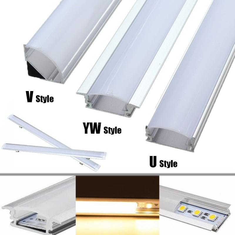 Led Light Aluminum Channel Profile Cover  Strip Light with Cover PVC profile VA 