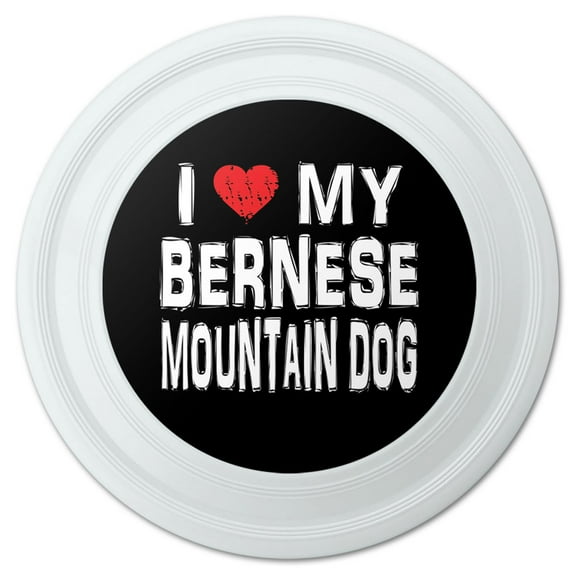 I Love My Bernese Mountain Dog Stylish Novelty 9" Flying Disc