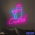 thumbnail image 5 of Handmadetneonsign Cocktails Neon Sign Cocktails Glass Wall Art Cocktail Bar Wall Decor 048470, 5 of 5