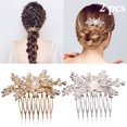 thumbnail image 1 of 2PCS Bridal Hair Comb Fashion Creative Hair Side Comb Wedding Hair Accessories, 1 of 10