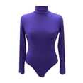 thumbnail image 5 of Valcatch Women's Turtleneck Slim Bodysuit Long Sleeve Leotard Tops Jumpsuit, 5 of 6