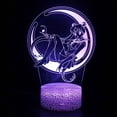 thumbnail image 1 of Luz nocturna LED 3D Jujutsus Kaisens que cambia de color para niños, 1 of 1