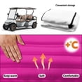 thumbnail image 5 of Bulopur Purple Golf Cart Seat Covers for 2-Person Seats Breathable Golf Cart Seat Towel Blanket with 4 Front Pockets& Nonskid Bottom Fits for EZGO, Yamaha, Club Car, 5 of 8