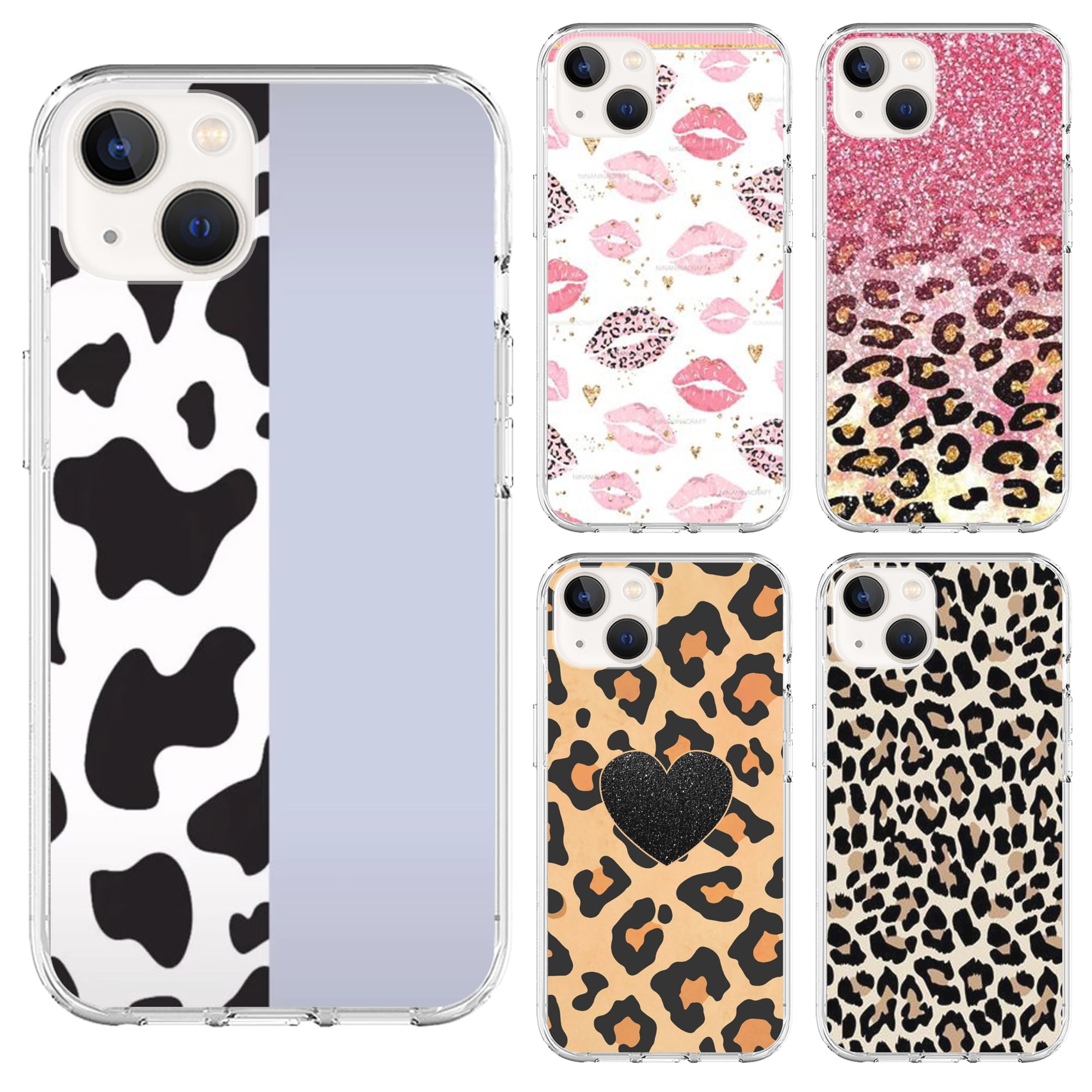 vaccinatie transmissie roltrap Leopard Print Cows Cool Phone Cases Shell Phone Case for IPhone 11 12 13  Pro Max XR XS X 8 7 Plus Protective TPU Case - Walmart.com