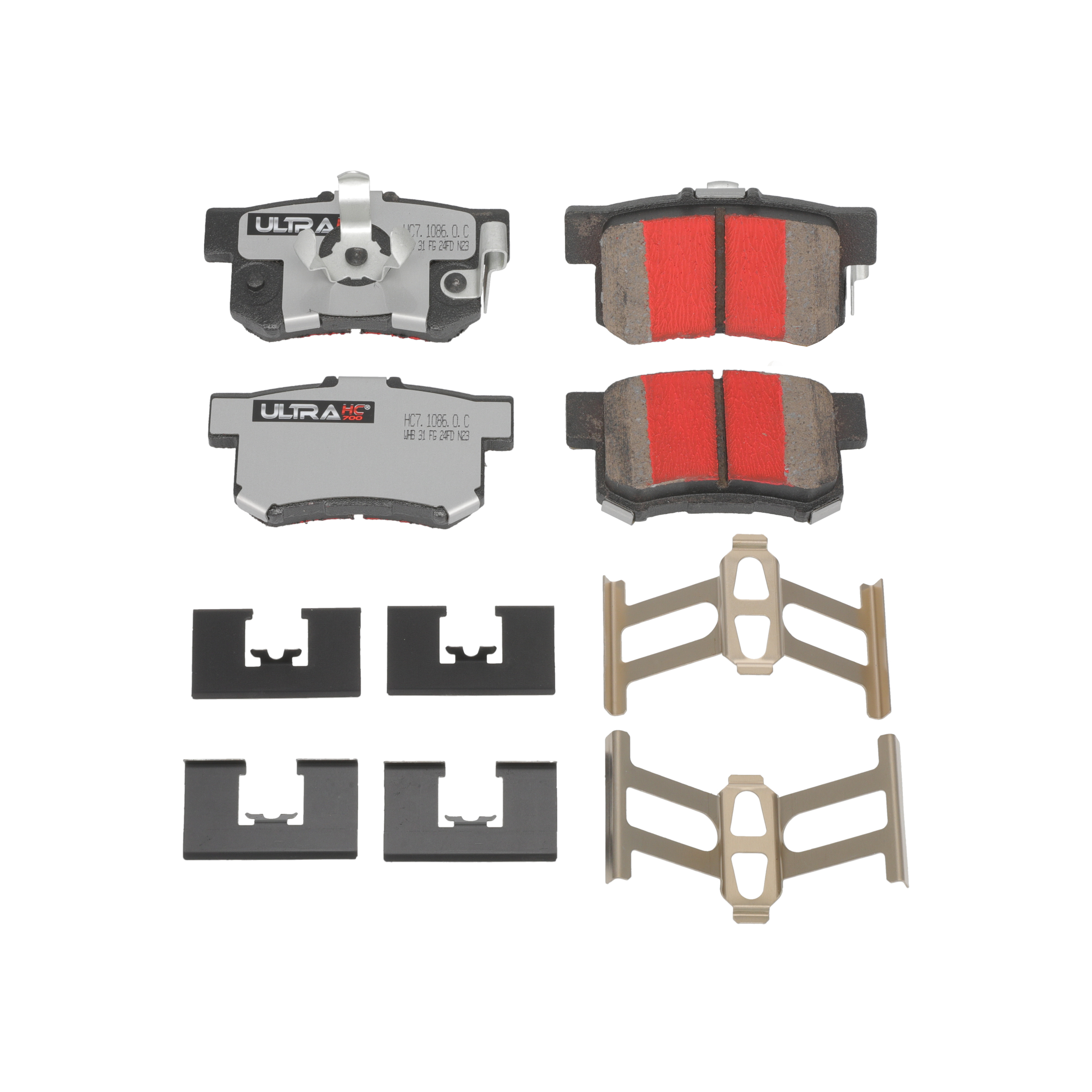 UltraHC 700 Brake Pad Set, Rear HC7.1086.0.C, Honda CR-V 2016-2005