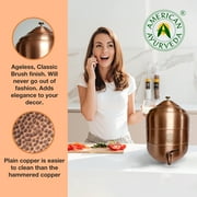 American Ayurveda Countertop 5 Gallon 100% Pure Copper Water Dispenser / Pot / Matka with Stainless Steel Faucet Spigot