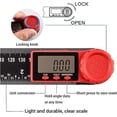 thumbnail image 4 of Digital Angle Finder Ruler, 200mm/ 7" Digital Angle Finder Protractor Ruler Meter Inclinometer Goniometer Level Electronic Angle Gauge, 4 of 5