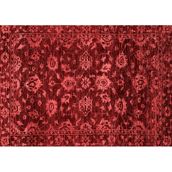 Ahgly Company Indoor Rectangle Oriental Red Traditional Area Rugs, 8' x 10'