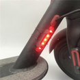 thumbnail image 4 of Luz de advertencia para scooter, luces de advertencia de seguridad nocturna, tira de luz LED para accesorios de scooter eléctrico Xiaomi Mijia M365, color blanco, 4 of 5