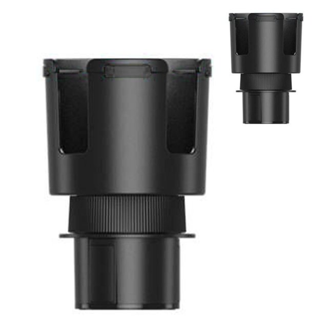 Portavasos para automóvil Portavasos multifuncional para automóvil 2 en 1 Ranura en forma de U a prueba de golpes Antideslizante Negro con base ajustable para vehículo ANGGREK Otros