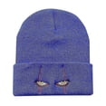 thumbnail image 1 of Pennywise Scary Eyes Gorro de punto 100% algodón Cálido gorro de esquí de invierno Gorro de punto de anime Gorro Skullies Unisex Moda al aire libre Hats.yt, 1 of 1