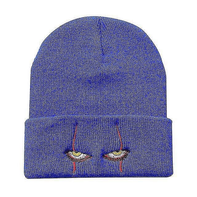Pennywise Scary Eyes Gorro de punto 100% algodón Cálido gorro de esquí de invierno Gorro de punto de anime Gorro Skullies Unisex Moda al aire libre Hats.yt