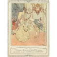 thumbnail image 2 of Edmund Dulac 19x24 Black Ornate Framed Double Matted Museum Art Print Titled: Whereupon She Instantly Desired Her Partner to Lead Her to the King and Queen (1910), 2 of 5