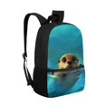 thumbnail image 2 of Uourmeti Seal Pattern Design School Bookbag for Adults, 17 Inch Smooth Zipper Smooth Zippers Backpack for Hiking Work, 2 of 6
