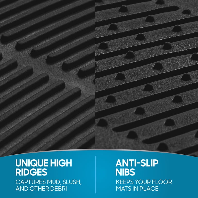 BDK Heavy-Duty Rubber Floor Mats, 4-Piece All Weather photo 6