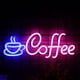 thumbnail image 1 of Letrero de neón de café con alimentación USB, luz LED para acampar, letrero LED para decoración de pared, restaurante, hotel, bar, boda -02, 1 of 5