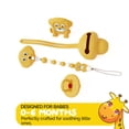 thumbnail image 2 of Muqee Peeko Teether and Pacifier Set with Pacifier Clip and Teething Toy - 4 Pc Set in Yellow Color, 2 of 6
