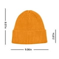 thumbnail image 2 of Herrnalise Men's And Women's Breathable Warm Windproof Winter Knitting Flanging Pullover Hat, 2 of 3