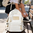 thumbnail image 6 of Stylish Student Backpack Korean Style Concise Design, Large Capacity Casual Bookbag for College, Lightweight Laptop Backpack with Multiple Pockets, Durable Nylon for Daily Commute, 6 of 6