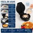thumbnail image 4 of Waflera Hamilton Beach Estilo Belga 4 Waffles Antiadherente, de Acero Inoxidable con Luz Indicadora, 650W, 4 of 7