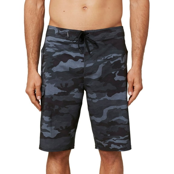 O'Neill Men's 21" DNA Camo Board Shorts Black Gray (30)
