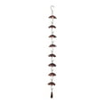 thumbnail image 2 of Pinecone Umbrella Rain Chain Metal Garden Wind Chime Outdoor Decor for Patio Rainwater Collection to Create a Peaceful Atmosphere(Gold,A), 2 of 6
