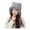 Grey, variant on harmtty Women Hat Bear Ear Design Thickened Plush Ear Protection Hat Skiing Camping Travel Autumn Winter Headwear